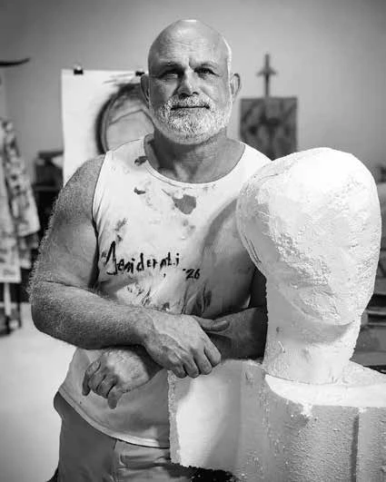 Martin Desiderati in his studio